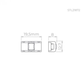 EMENDA PARA FITA 8MM | STELLA STL21872 EMENDA PARA FITA 8MM | STELLA STL21872