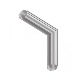 EMENDA TETO/PAREDE P/ PERFIL LED NO FRAME 2X 14,4W/M 12V 30X30CM ALUMÍNIO BRANCO | MISTERLED SLED904 EMENDA TETO/PAREDE P/ PERFIL LED NO FRAME 2X 14,4W/M 12V 30X30CM ALUMÍNIO BRANCO | MISTERLED SLED904