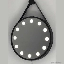 ESPELHO CAMARIM Ø80CM COM LED | DNA ESPE-80-BR-CAM - Dna Lustres - 2700/4000K - Branco ESPELHO CAMARIM Ø80CM COM LED | DNA ESPE-80-BR-CAM - Dna Lustres - 2700/4000K - Branco