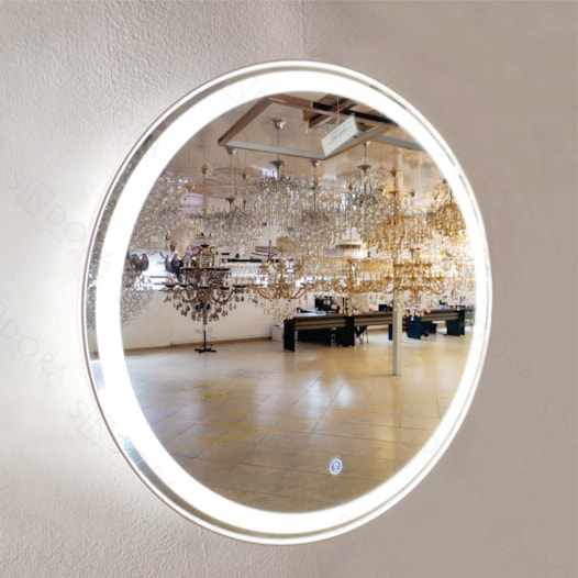 ESPELHO COM LED DIMERIZÁVEL 58CM 24W 4000K 2400LM BIVOLT IP67, METAL+ACRILICO BRANCO | SINDORA DCB00611 ESPELHO COM LED DIMERIZÁVEL 58CM 24W 4000K 2400LM BIVOLT IP67, METAL+ACRILICO BRANCO | SINDORA DCB00611