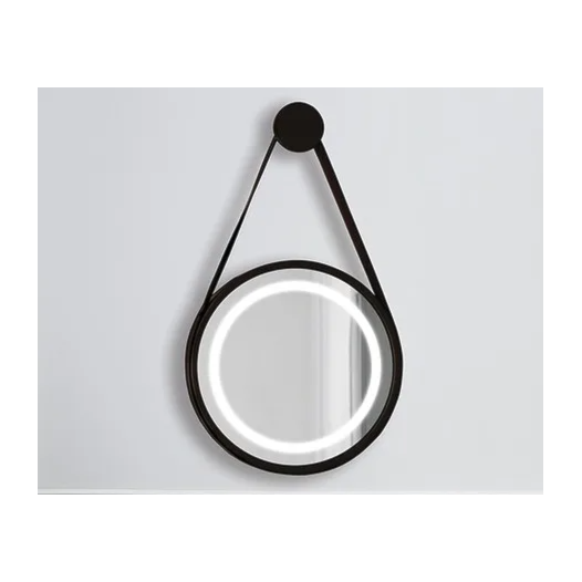 ESPELHO Ø60CM - BASE BRANCO - CINTA DE COURO BRANCO COM LED | DNA ESPE-60-BR-LED - Branco - 2700/4000K ESPELHO Ø60CM - BASE BRANCO - CINTA DE COURO BRANCO COM LED | DNA ESPE-60-BR-LED - Branco - 2700/4000K