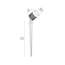 ESPETO DE JARDIM LED EXTERNO PRETO MICROTEXTURIZADO IRC>80 6W 2700K | INTERLIGHT 3026-S ESPETO DE JARDIM LED EXTERNO PRETO MICROTEXTURIZADO IRC>80 6W 2700K | INTERLIGHT 3026-S