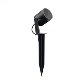 ESPETO DE LED S.GROUND COM GRADE ANTIOFUSCANTE 3000K 18,5W BIVOLT IP67 ALUMÍNIO PRETO | STELLA STL23766/30