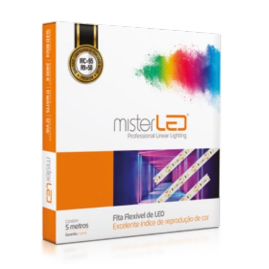 FITA LED 5 METROS ALTO IRC>95 INTERNO 3000K 20W 12V | MISTERLED SLED8230 FITA LED 5 METROS ALTO IRC>95 INTERNO 3000K 20W 12V | MISTERLED SLED8230