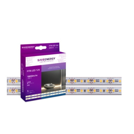FITA LED 5 METROS EXTERNO 4000K 18W/M 12V | SAVEENERGY SE-150.3140 FITA LED 5 METROS EXTERNO 4000K 18W/M 12V | SAVEENERGY SE-150.3140