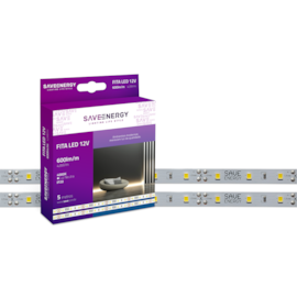 FITA LED 60LED/M - 4,8WM 12V 3000K - 5 METROS