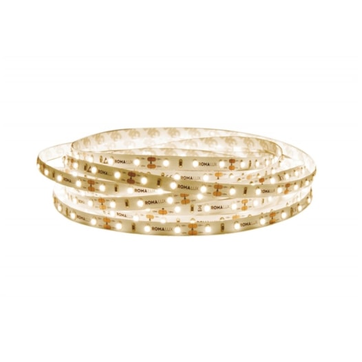 FITA LED 60LED/M - 4,8WM 12V 3000K - POR METRO | ROMALUX 10125 FITA LED 60LED/M - 4,8WM 12V 3000K - POR METRO | ROMALUX 10125