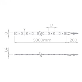 FITA LED EVO ROLO 5 METROS 6W/M 3000K 12V IP20 | STELLA STH8800/30