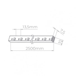 FITA LED KIT TENSÃO DE REDE SINGLE LINE 25 METROS 5W/M 3000K 220V IP67 | STELLA STH7822/30 FITA LED KIT TENSÃO DE REDE SINGLE LINE 25 METROS 5W/M 3000K 220V IP67 | STELLA STH7822/30