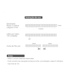 FITA LED - PREÇO POR METRO - 9.6WM 12V 3000k  IP67 | ROMALUX  - 10144 FITA LED - PREÇO POR METRO - 9.6WM 12V 3000k  IP67 | ROMALUX  - 10144