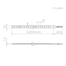 FITA LED PRO IRC97 EXTERNO 2700K 19W/M 24V | STELLA STL22846/27 FITA LED PRO IRC97 EXTERNO 2700K 19W/M 24V | STELLA STL22846/27