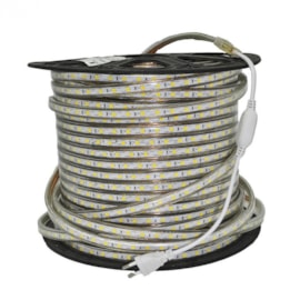 FITA MANGUEIRA LED 2835 100 METROS EXTERNO 3000K 4,8W/M 110V SILICONE E PVC | GAYA 9413 FITA MANGUEIRA LED 2835 100 METROS EXTERNO 3000K 4,8W/M 110V SILICONE E PVC | GAYA 9413