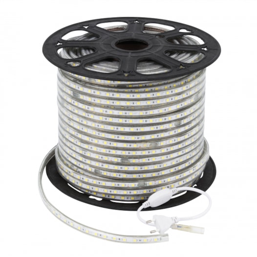 FITA MANGUEIRA LED 5050 100 METROS EXTERNO 4000K 14,4W/M 220V SILICONE E ALUMÍNIO | GAYA 9051 FITA MANGUEIRA LED 5050 100 METROS EXTERNO 4000K 14,4W/M 220V SILICONE E ALUMÍNIO | GAYA 9051