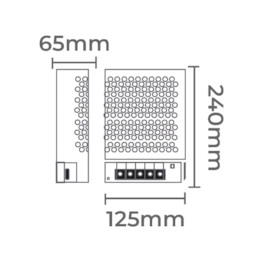 FONTE DC12V CHAVEADA 84A/1000W BIVOLT | NORDECOR 7236