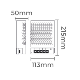 FONTE DC24V CHAVEADA 25A/600W BIVOLT | NORDECOR 7238