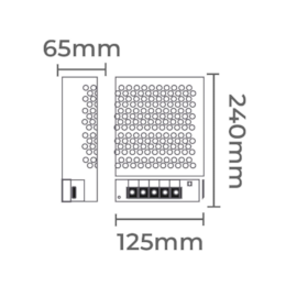 FONTE DC24V CHAVEADA 42A/1000W BIVOLT | NORDECOR 7239