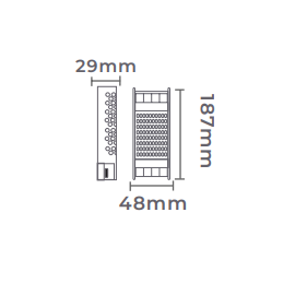 FONTE DC24V DIMERIZAVEL (TRIAC) 2.5A/60W 127V | NORDECOR 7193