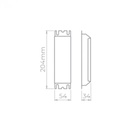 FONTE DIMERIZÁVEL P/ LED 12Vcc 127V 75W | STELLA STH4871