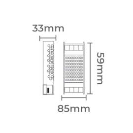 FONTE DRIVER CHAVEADA 2A 24W 12V | NORDECOR 7056