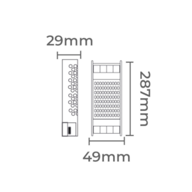 FONTE DRIVER CHAVEADA DIMERIZÁVEL 16,67A 200W 12V - 220V | NORDECOR 7085 FONTE DRIVER CHAVEADA DIMERIZÁVEL 16,67A 200W 12V - 220V | NORDECOR 7085
