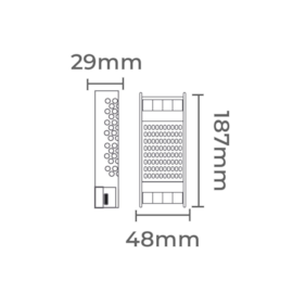 FONTE DRIVER CHAVEADA DIMERIZÁVEL 2,5A 60W 24V | NORDECOR 7078