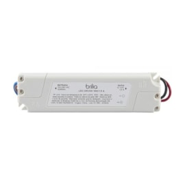 FONTE DRIVER INTELLIGENT 1,5A 18W 12V ALUMÍNIO BRANCO | BRILIA 435830