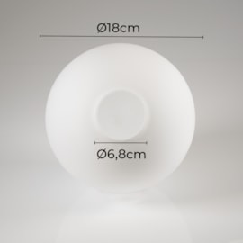 GLOBO Ø18CM VIDRO BRANCO | NORDECOR 2356 GLOBO Ø18CM VIDRO BRANCO | NORDECOR 2356