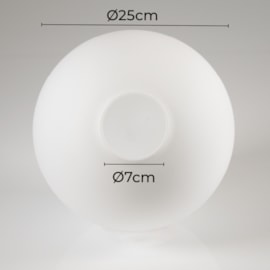 GLOBO Ø25CM VIDRO BRANCO | NORDECOR 2357 GLOBO Ø25CM VIDRO BRANCO | NORDECOR 2357
