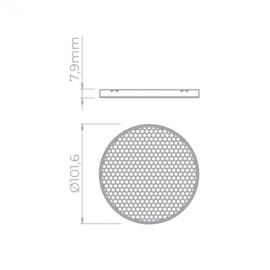 GRADE PARA SQUARE AR111 PRETO | STELLA STH20936 GRADE PARA SQUARE AR111 PRETO | STELLA STH20936