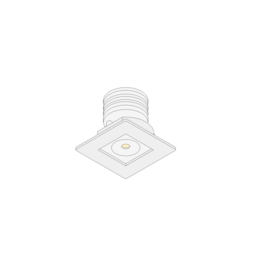 HIDE 3W NO FRAME BIVOLT 30° 3000K | DIRECT LIGHT 2074