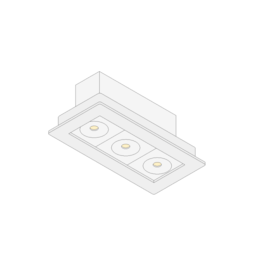 HIDE 3W NO FRAME BIVOLT 30° 3000K | DIRECT LIGHT 2116