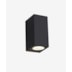 HOME ARANDELA DE PAREDE DUBLÊ FACHO DUPLO EXTERNO 1XMR16 15X9,5X7,2CM ABS E VIDRO PRETO | OPUS LED OPS 81225