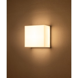 HOME ARANDELA DE PAREDE LED KUBO QUADRADO EXTERNO 3000K 5W BIVOLT 10X10X7,5CM ABS BRANCO | OPUS LED OPS 84776