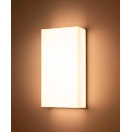 HOME ARANDELA DE PAREDE LED KUBO RETANGULAR EXTERNO 3000K 8W BIVOLT 10X20CM ABS BRANCO | OPUS LED OPS 84783