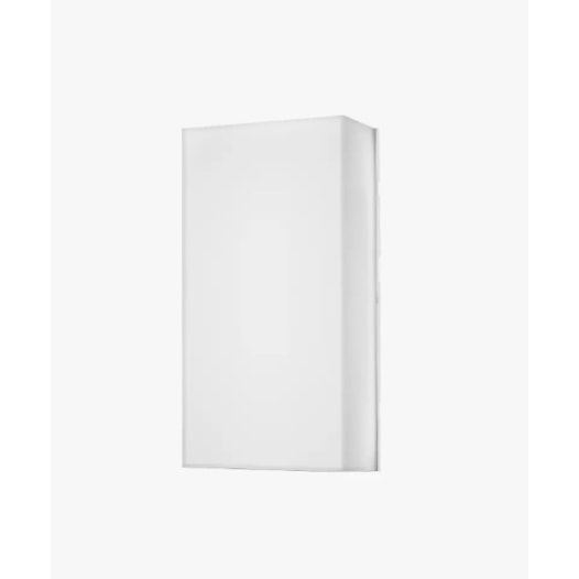 HOME ARANDELA DE PAREDE LED KUBO RETANGULAR EXTERNO 3000K 8W BIVOLT 10X20CM ABS BRANCO | OPUS LED OPS 84783