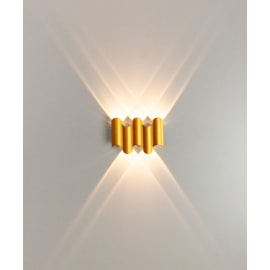 HOME ARANDELA DE PAREDE LED SCHALA EXTERNO 3000K 5W BIVOLT 12X15X3,8CM ALUMÍNIO DOURADO | OPUS LED OPS 85759 HOME ARANDELA DE PAREDE LED SCHALA EXTERNO 3000K 5W BIVOLT 12X15X3,8CM ALUMÍNIO DOURADO | OPUS LED OPS 85759