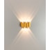 HOME ARANDELA DE PAREDE LED SCHALA EXTERNO 3000K 5W BIVOLT 12X15X3,8CM ALUMÍNIO DOURADO | OPUS LED OPS 85759