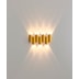 HOME ARANDELA DE PAREDE LED SCHALA EXTERNO 3000K 7W BIVOLT 12X26X3,8CM ALUMÍNIO DOURADO | OPUS LED OPS 85773