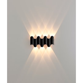 HOME ARANDELA DE PAREDE LED SCHALA EXTERNO 3000K 7W BIVOLT 12X26X3,8CM ALUMÍNIO PRETO | OPUS LED OPS 85766 HOME ARANDELA DE PAREDE LED SCHALA EXTERNO 3000K 7W BIVOLT 12X26X3,8CM ALUMÍNIO PRETO | OPUS LED OPS 85766