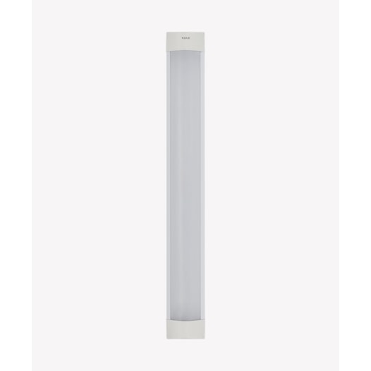 HOME LUMINÁRIA DE PAREDE CALHA FLAT 6500K 18W BIVOLT 60X7,5CM POLICARBONATO E ALUMÍNIO BRANCO | OPUS LED OPS 33273