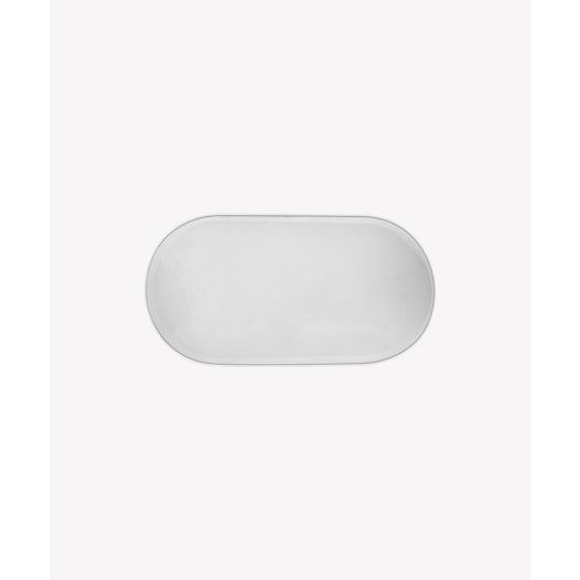 HOME LUMINÁRIA DE PAREDE OVAL MINI TARTARUGA EXTERNO 3000K 8W BIVOLT 8X15,7X4,5CM ALUMÍNIO BRANCO | OPUS LED OPS 31781