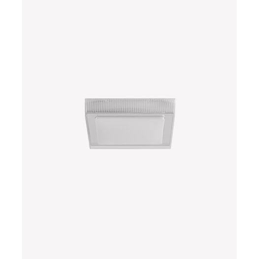 HOME PLAFON AQUARIUS QUADRADO 3000K 12W BIVOLT 28X28X2,5CM ACRÍLICO TRANSPARENTE  | OPUS LED OPS 84363