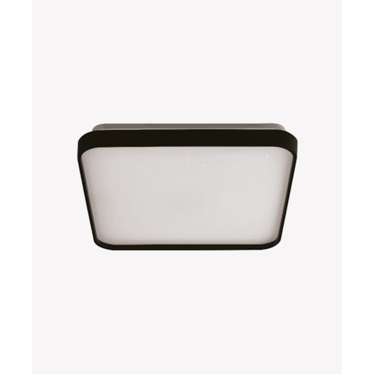 HOME PLAFON DE SOBREPOR LED BLACK QUADRADO 3000K 24W BIVOLT 40X40X7,5CM POLICARBONATO PRETO | OPUS LED OPS 80051 HOME PLAFON DE SOBREPOR LED BLACK QUADRADO 3000K 24W BIVOLT 40X40X7,5CM POLICARBONATO PRETO | OPUS LED OPS 80051