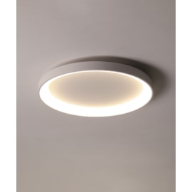 HOME PLAFON DE SOBREPOR LED ROUND REDONDO 3000K 36W BIVOLT 48X6,5CM ALUMÍNIO BRANCO | OPUS LED OPS 85483 HOME PLAFON DE SOBREPOR LED ROUND REDONDO 3000K 36W BIVOLT 48X6,5CM ALUMÍNIO BRANCO | OPUS LED OPS 85483