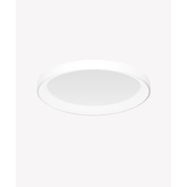 HOME PLAFON DE SOBREPOR LED ROUND REDONDO 3000K 36W BIVOLT 48X6,5CM ALUMÍNIO BRANCO | OPUS LED OPS 85483