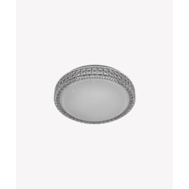 HOME PLAFON DE SOBREPOR LED SAGITTA REDONDO 3000K 12W BIVOLT 28X7,2CM ACRÍLICO TRANSPARENTE | OPUS LED OPS 36052