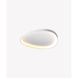 HOME PLAFON DE SOBREPOR LED SEIXOS 3000K 33W BIVOLT 52X52X6CM ALUMÍNIO BRANCO | OPUS LED OPS 84073