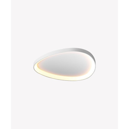 HOME PLAFON DE SOBREPOR LED SEIXOS 3000K 33W BIVOLT 52X52X6CM ALUMÍNIO BRANCO | OPUS LED OPS 84073