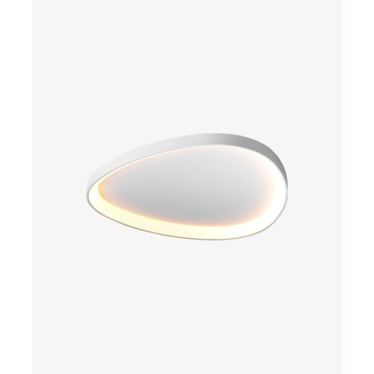 HOME PLAFON DE SOBREPOR LED SEIXOS 3000K 45W BIVOLT 62X62X6CM ALUMÍNIO BRANCO | OPUS LED OPS 84080