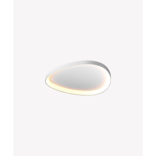 HOME PLAFON DE SOBREPOR LED SEIXOS OVAL 3000K 28W BIVOLT 42X42X6CM ALUMÍNIO BRANCO | OPUS LED OPS 84066 HOME PLAFON DE SOBREPOR LED SEIXOS OVAL 3000K 28W BIVOLT 42X42X6CM ALUMÍNIO BRANCO | OPUS LED OPS 84066